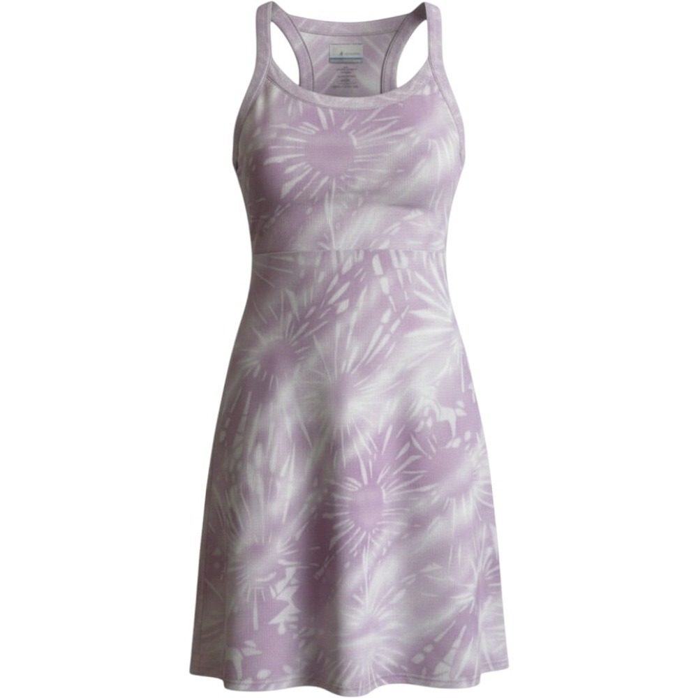 Columbia Palm Print‎ Racerback Active Dress Womens M Purple  XK0033  Stretch